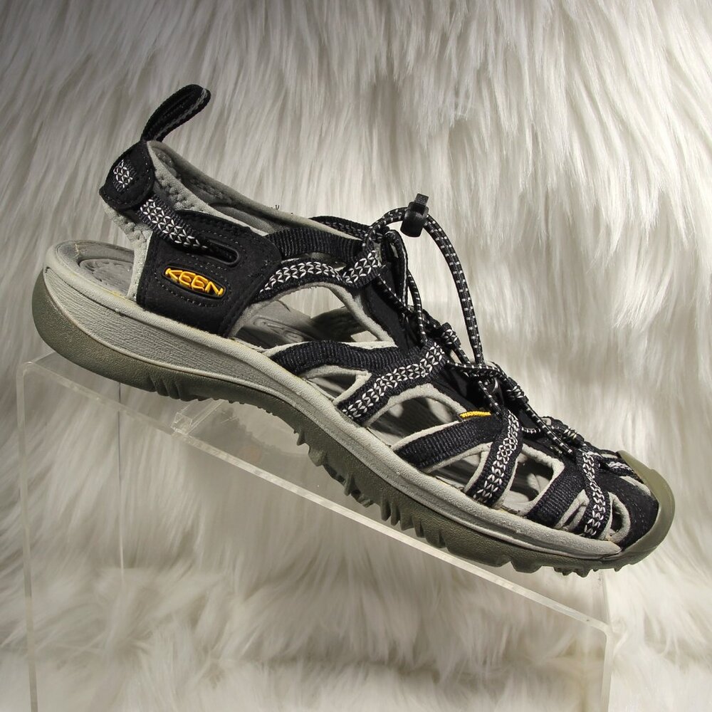 KEEN Women’s Waterproof Sandals Black Gray Size 7.5 Closed Toe Shoes 1008448 - Picture 1 of 14
